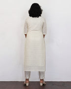 Off-white Cotton Hakoba Kurta