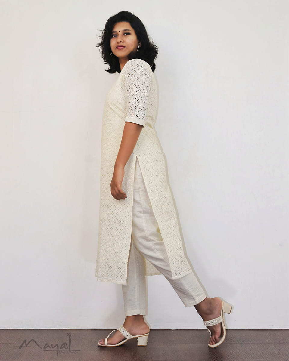 Off-white Cotton Hakoba Kurta