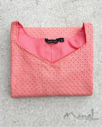 Peach Cotton Hakoba Kurta