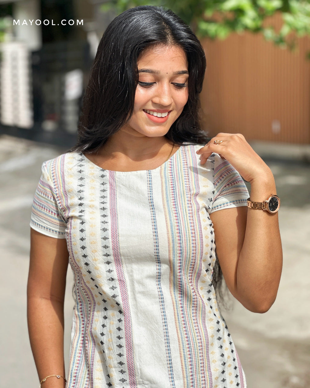 Pearl White Jamdani Cotton Kurta