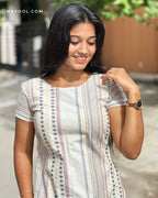 Pearl White Jamdani Cotton Kurta
