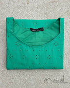 Persian Green Cotton Hakoba Kurta