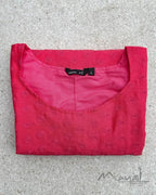 Pink Punch Cotton Hakoba Kurta