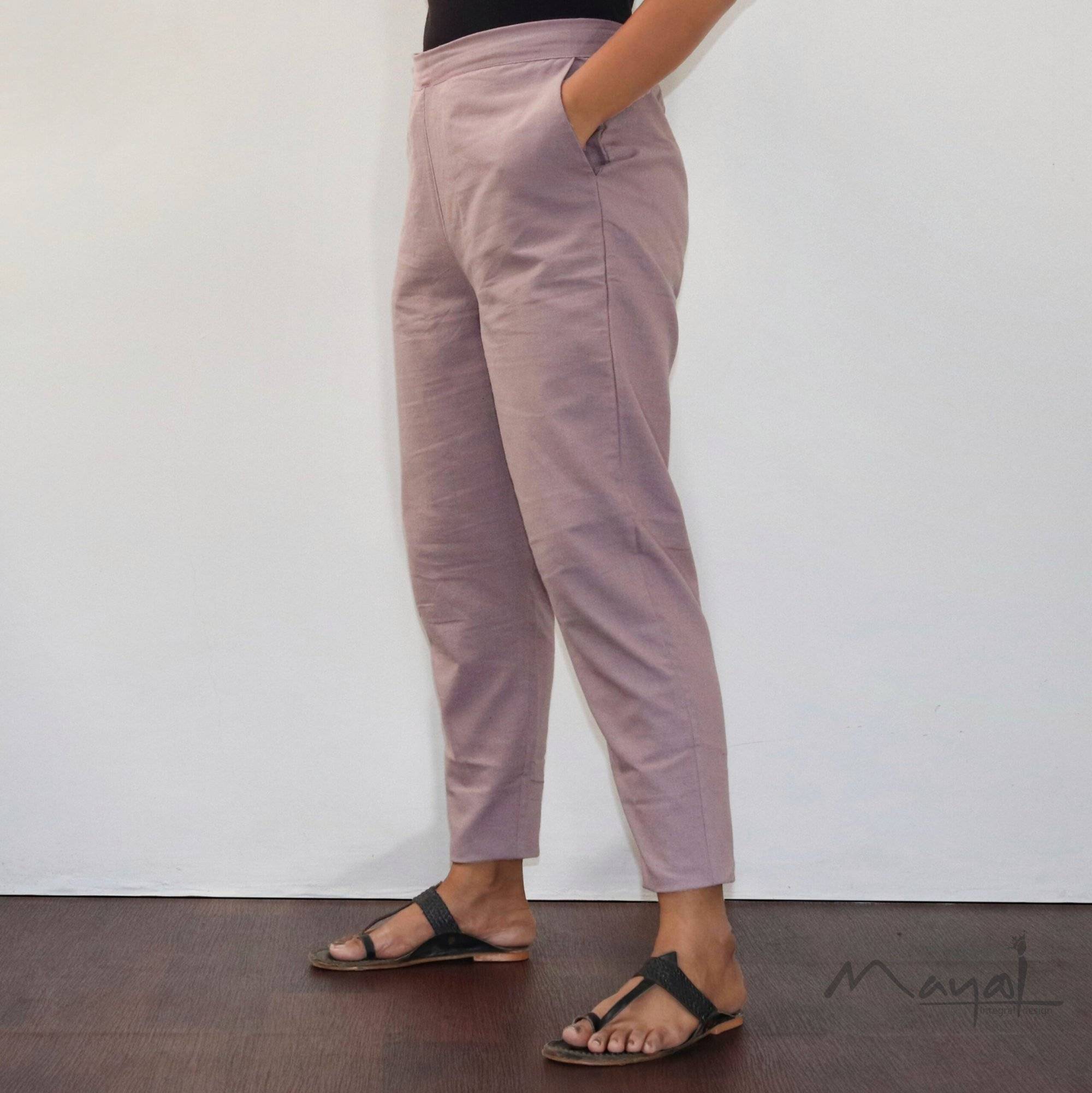 Magical Mauve Cotton Formal Fit Pant