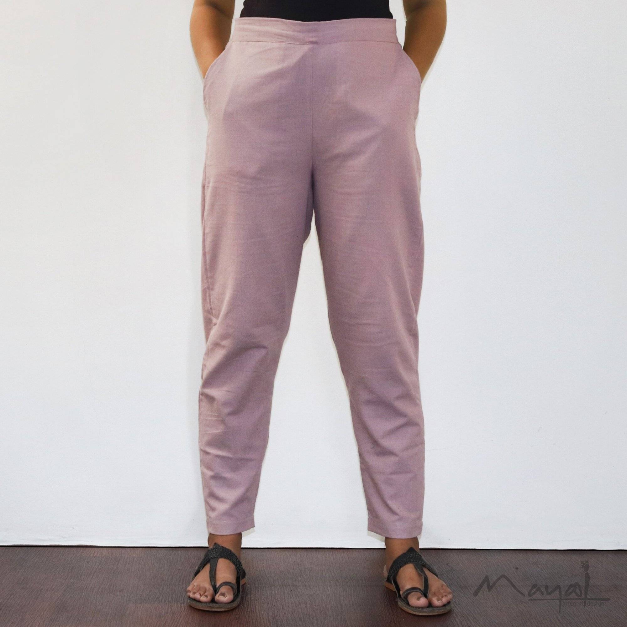 Magical Mauve Cotton Formal Fit Pant