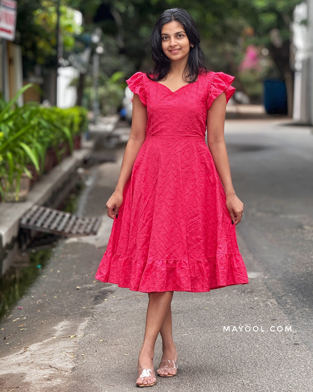 Pink Punch Hakoba Flare Dresses