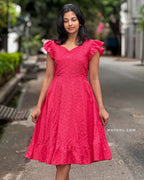 Pink Punch Hakoba Flare Dresses