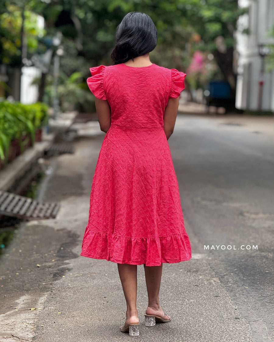 Pink Punch Hakoba Flare Dresses
