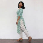 Pista Green Ikat Kurta