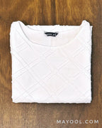 Pure White Pintuck Cotton Kurta