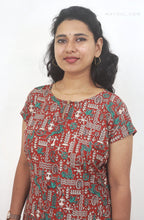 Red Kalamkari Cotton Kurta
