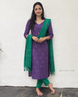 Royal Purple Cotton Kurta