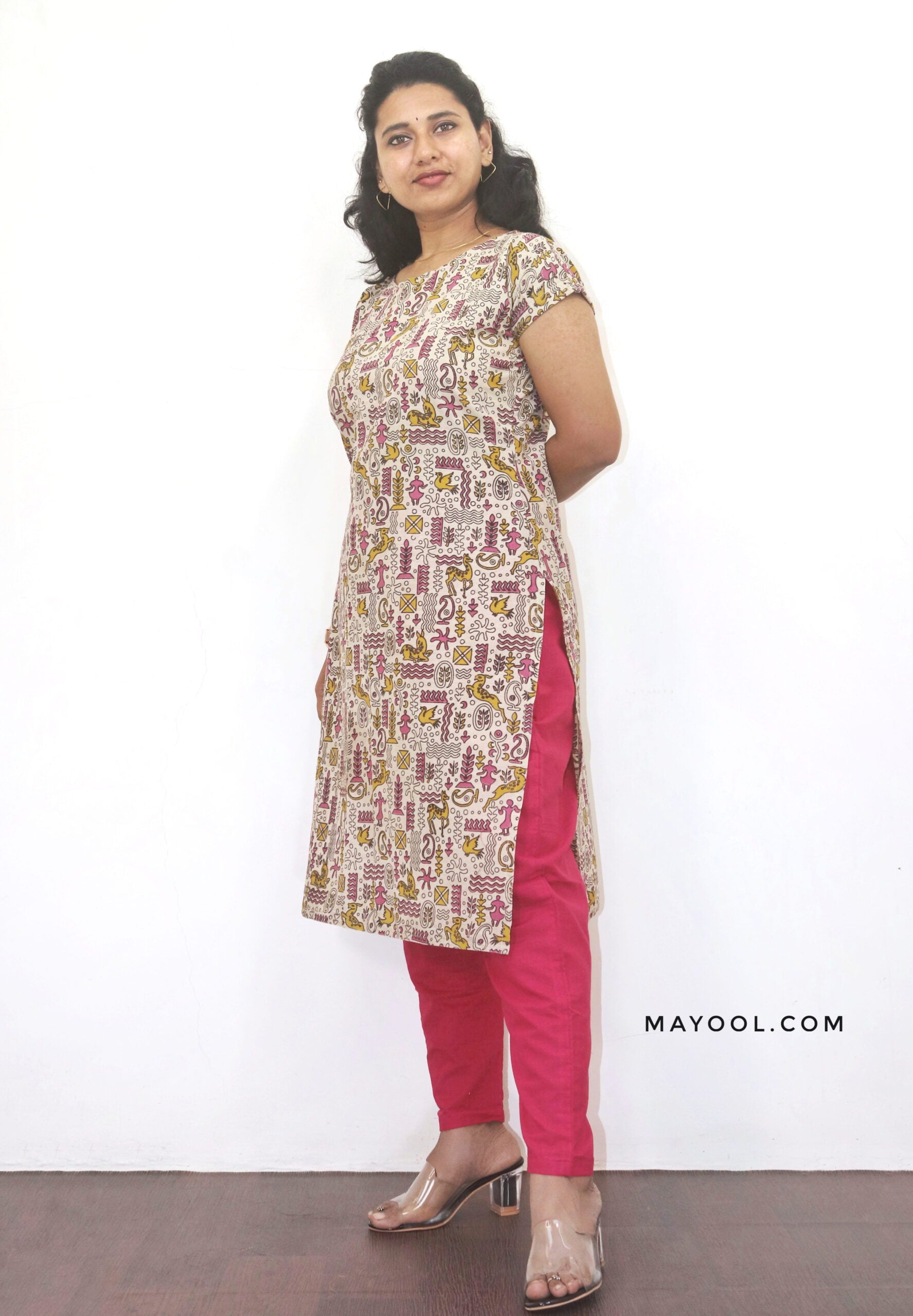 Sandal Kalamkari Cotton Kurta