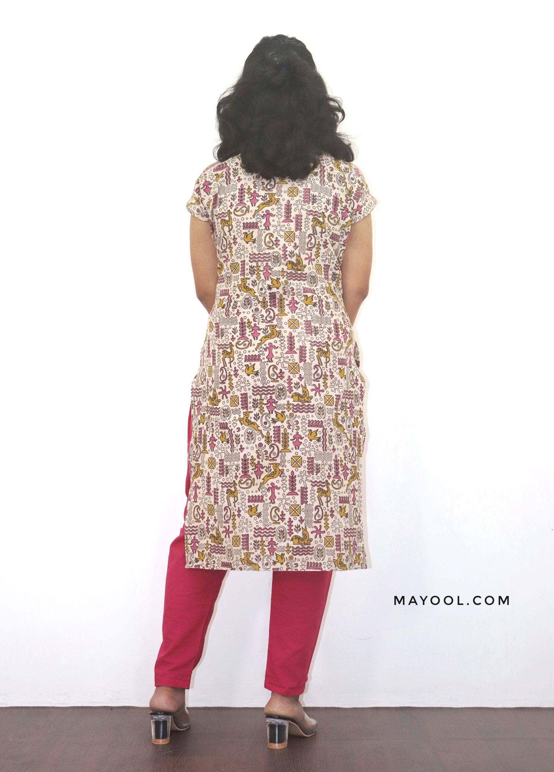 Sandal Kalamkari Cotton Kurta