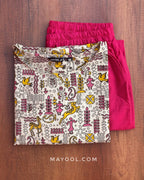 Sandal Kalamkari Cotton Kurta