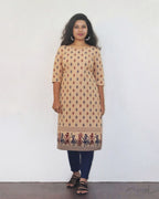 Sandal Warli Art Cotton Kurta