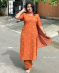 Sienna Orange Cotton Kurta