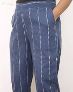 Stone Blue Cotton Kurta