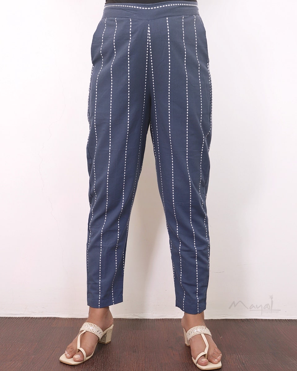 Stone Blue Cotton Kurta