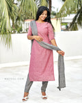 Super Pink Cotton Kurta