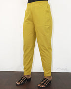 Saffron Yellow Floral Printed Kurta