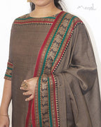Beige Narayanpet Traditional Cotton Kurta