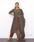 Beige Narayanpet Traditional Cotton Kurta