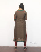 Beige Narayanpet Traditional Cotton Kurta