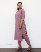 Dusky Pink Cotton Kurta