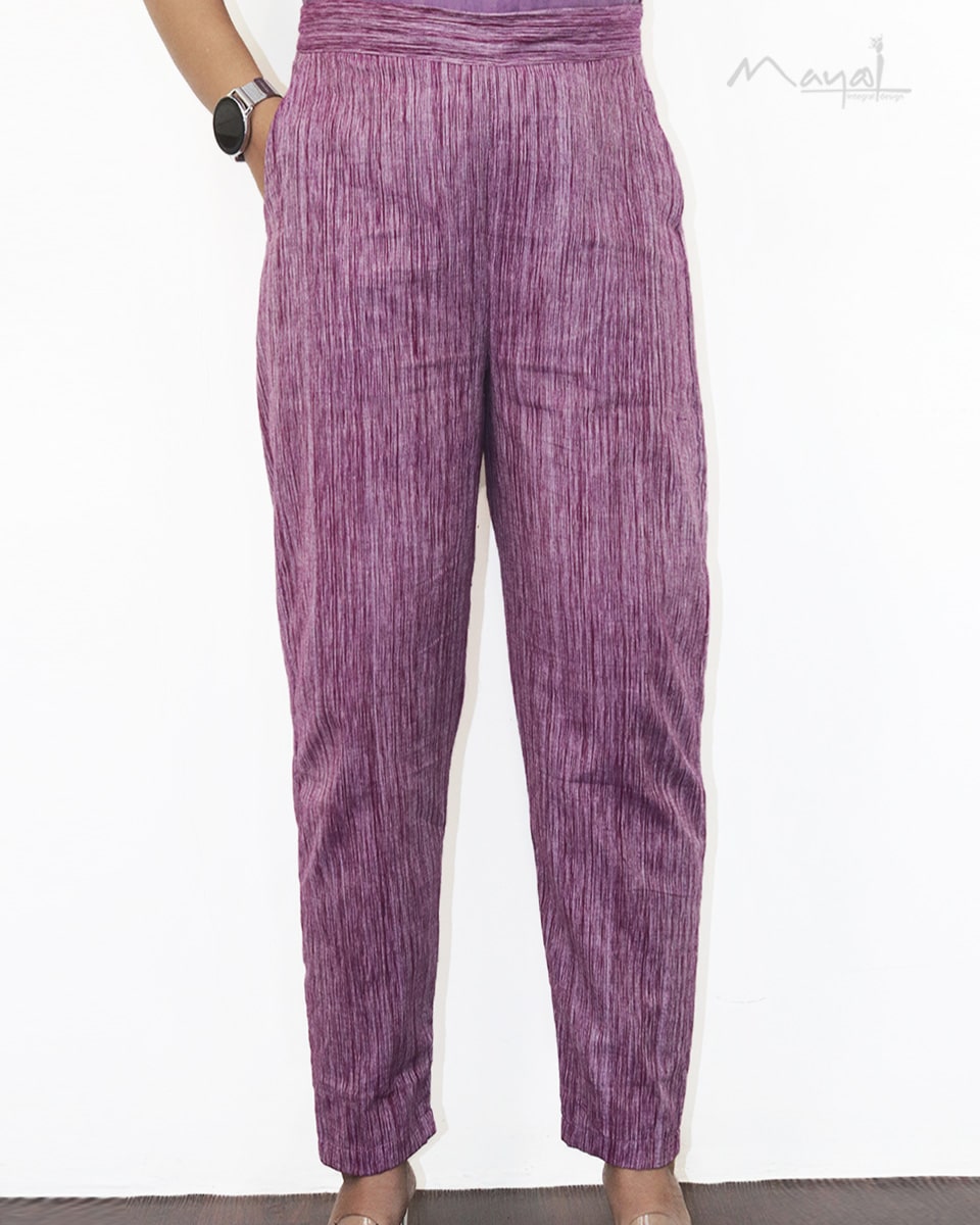Lavender Jacquard Cotton Kurta