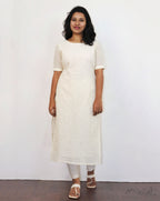 Off-white Cotton Hakoba Kurta