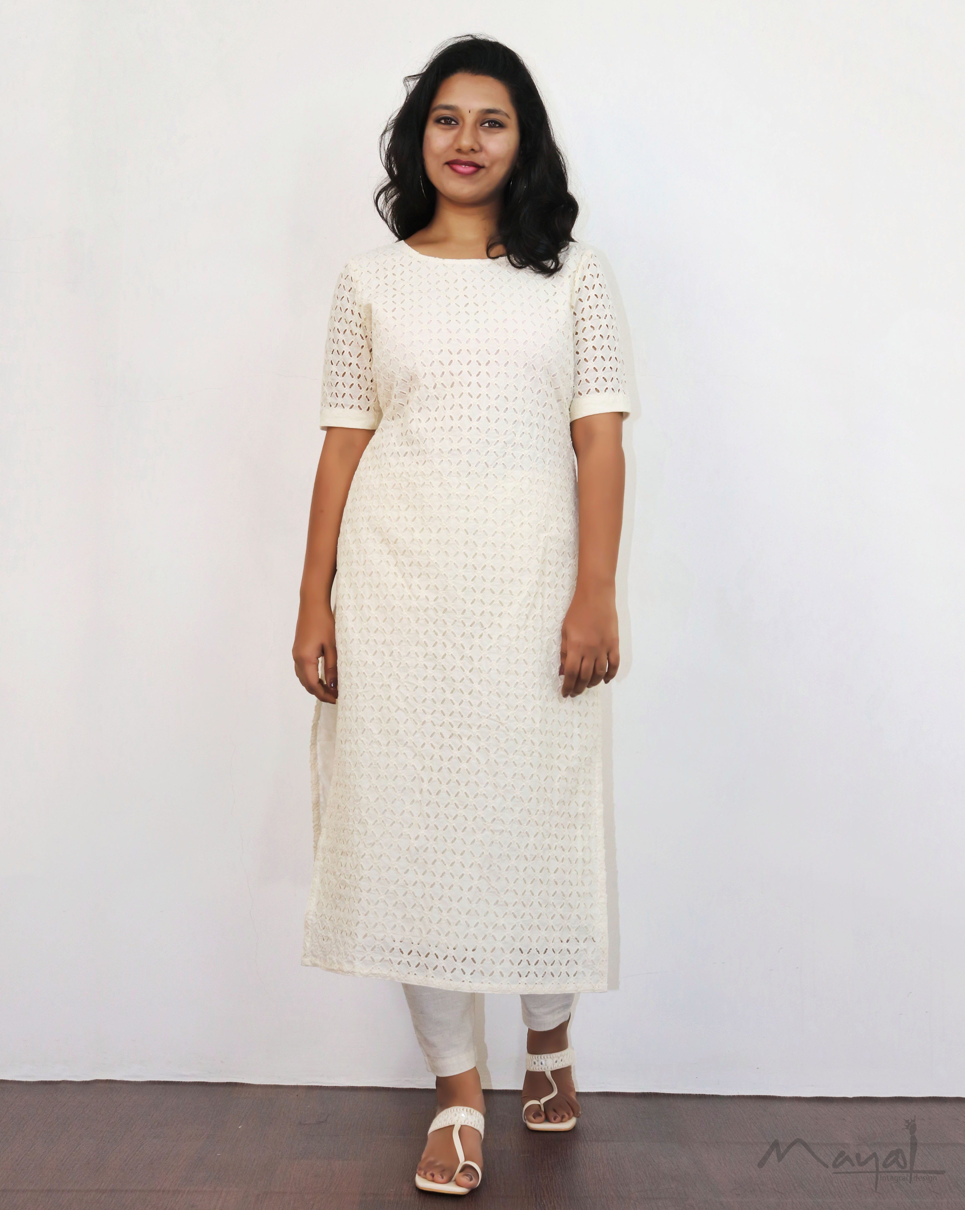 Off-white Cotton Hakoba Kurta