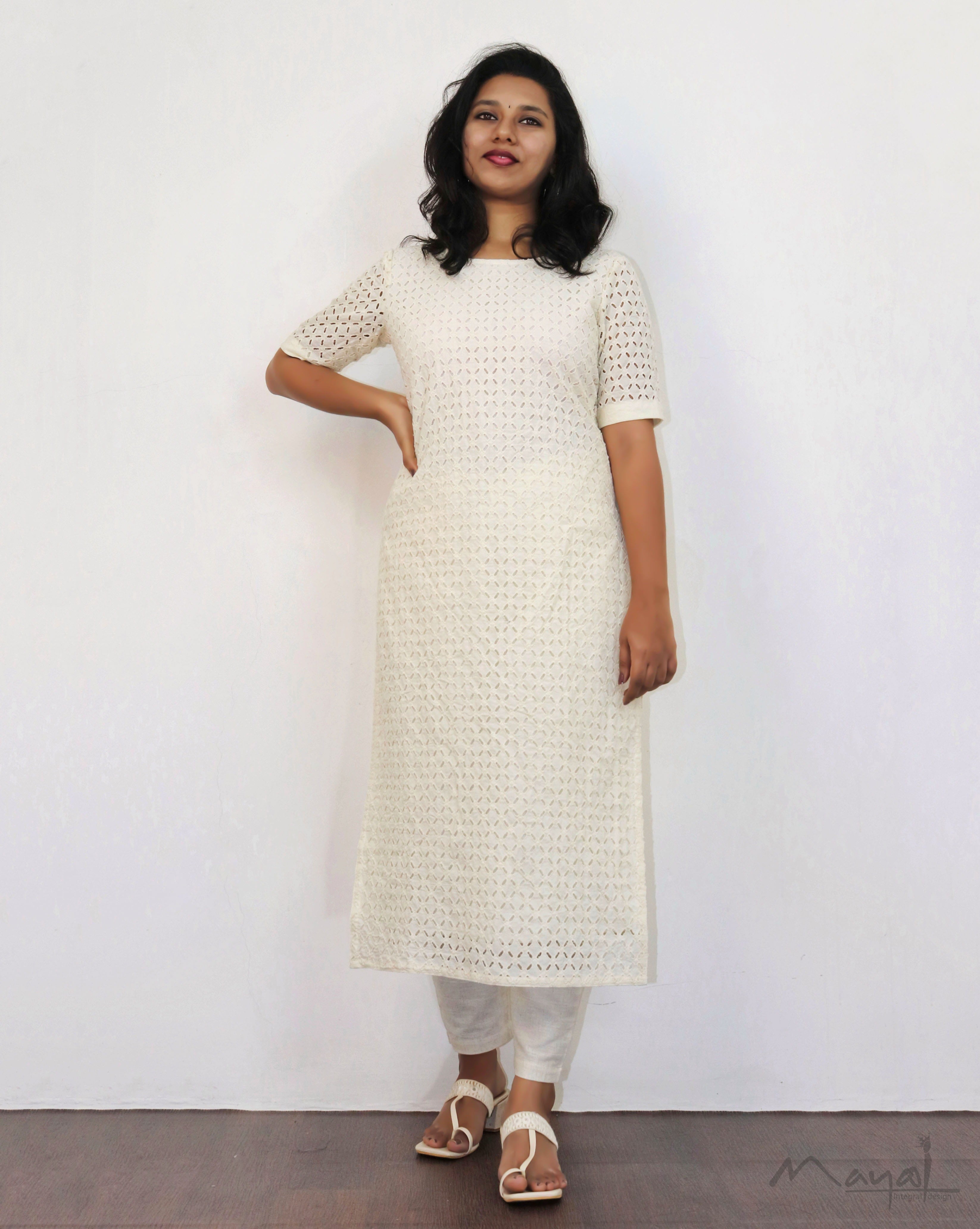 Off-white Cotton Hakoba Kurta