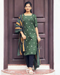 Pine Green Cotton Kurta
