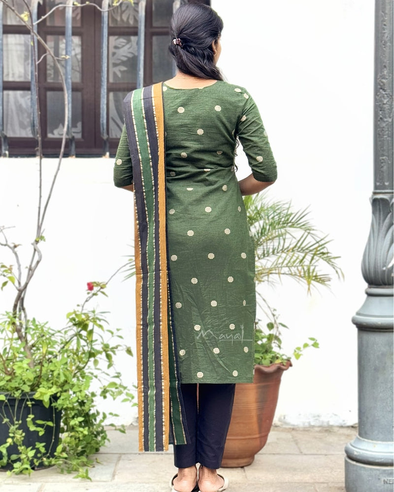 Pine Green Cotton Kurta