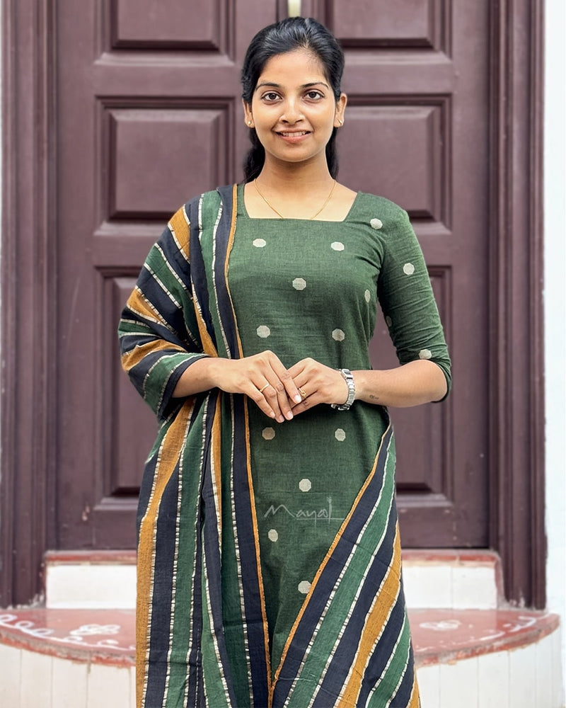 Pine Green Cotton Kurta
