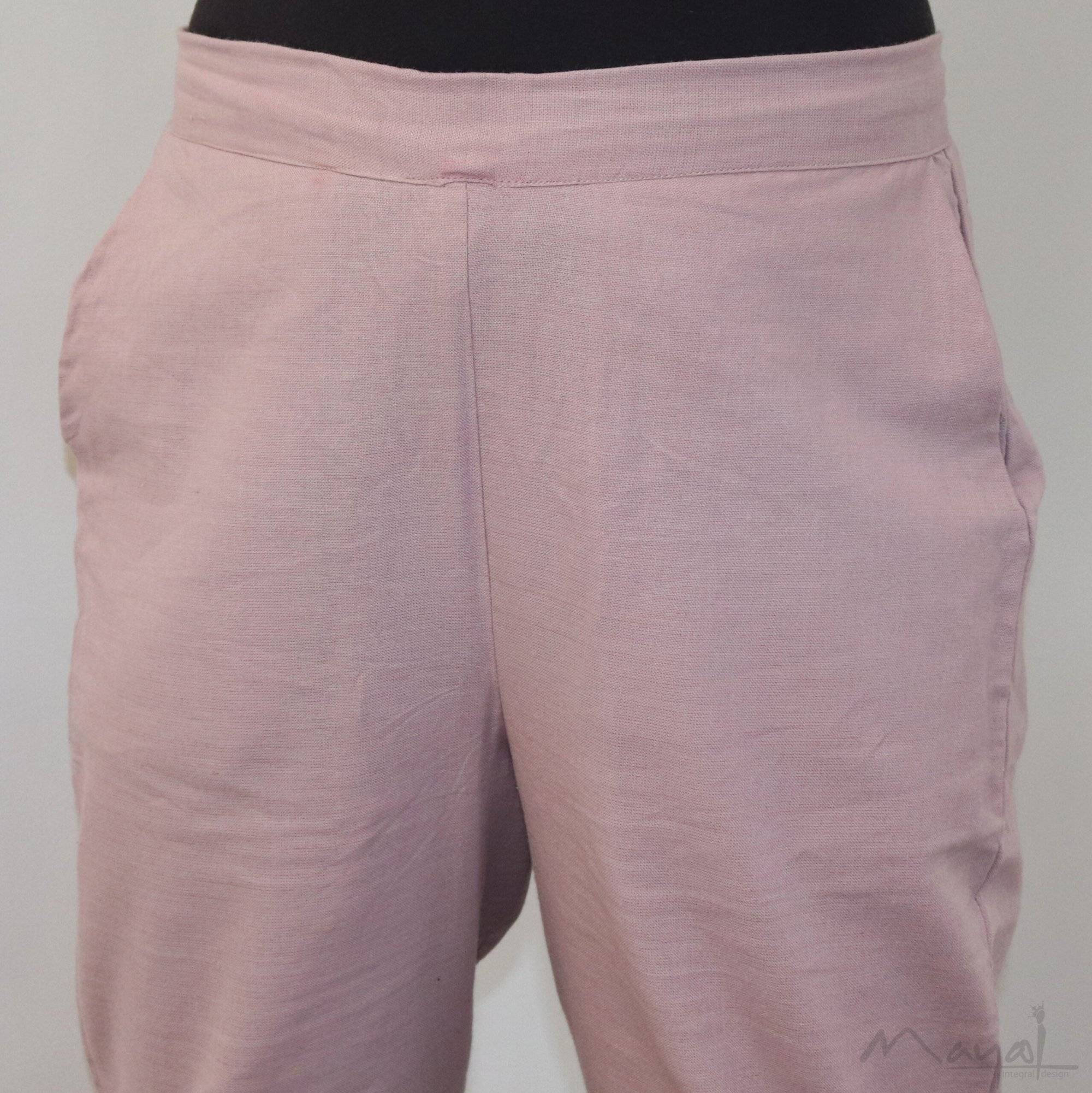 Magical Mauve Cotton Formal Fit Pant