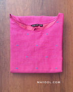 Pink Rose Cotton Kurta