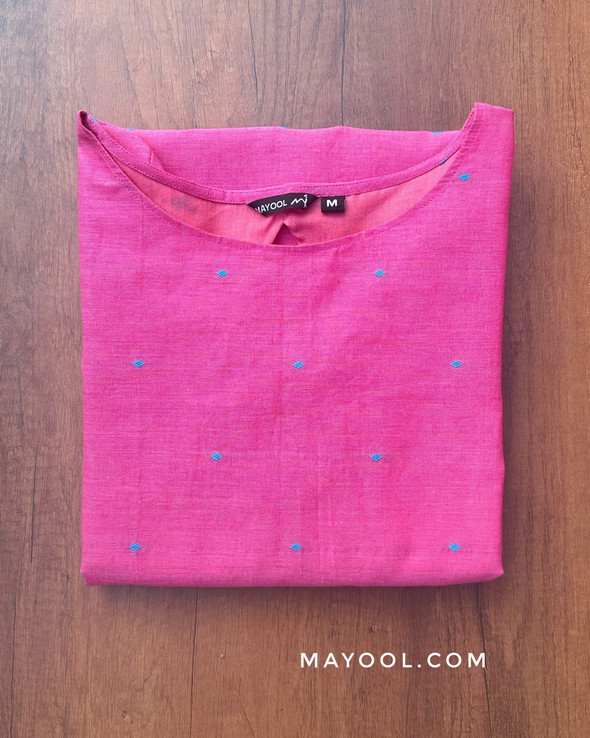 Pink Rose Cotton Kurta